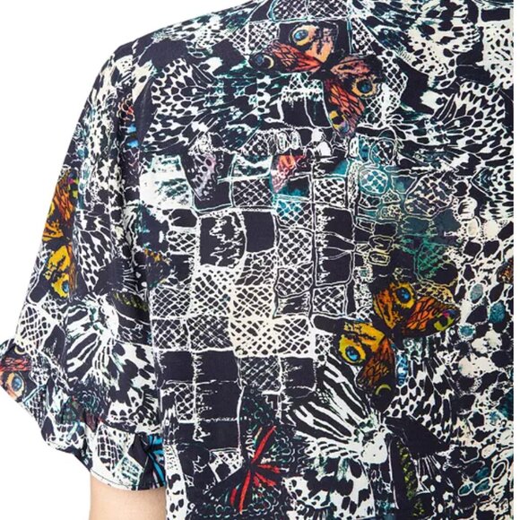 Zadig & Voltaire Tafiz Soft Butterfly Print Blouse - Picture 3 of 8
